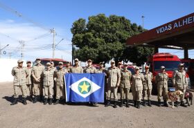 Bombeiros e cães farejadores de MT iniciam operações no Rio Grande do Sul na segunda-feira (06)