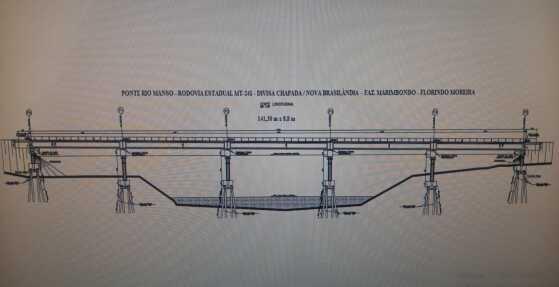 Ponte de Concreto sobre o Rio Manso