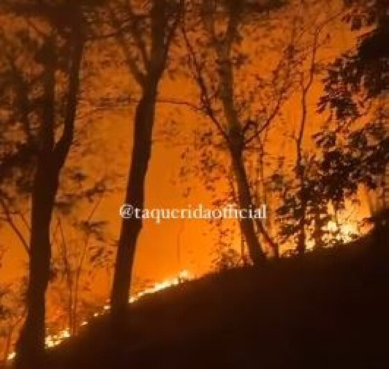 Um incêndio no Morro da Luz