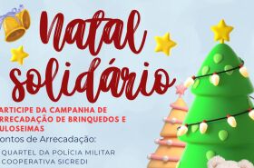 Casa Solidária e Polícia Militar promovem Natal Solidário em Chapada dos Guimarães