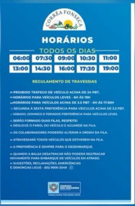 horarios balsa