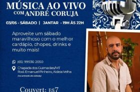 Empório Guimarães tem noite de música ao vivo com André Coruja